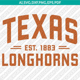 Texas Longhorns Logo SVG Bundle | NCAA College Vector Cricut