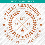 Texas Longhorns Logo SVG Bundle | NCAA College Vector Cricut