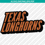 Texas Longhorns Logo SVG Bundle | NCAA College Vector Cricut
