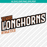 Texas Longhorns Logo SVG Bundle | NCAA College Vector Cricut