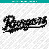 Texas Rangers SVG Bundle – MLB Baseball Logo Vector Cricut