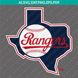 Texas Rangers SVG Bundle – MLB Baseball Logo Vector Cricut