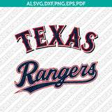 Texas Rangers Logo SVG Vector – Baseball Cut Files for Cricut & Silhouette