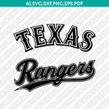 Texas Rangers Logo SVG Vector – Baseball Cut Files for Cricut & Silhouette