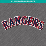 Texas Rangers SVG Bundle – MLB Baseball Logo Vector Cricut