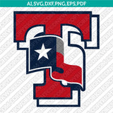 Texas Rangers SVG Bundle – MLB Baseball Logo Vector Cricut
