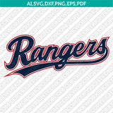 Texas Rangers SVG Bundle – MLB Baseball Logo Vector Cricut