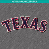 Texas Rangers SVG Bundle – MLB Baseball Logo Vector Cricut