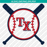 Texas Rangers SVG Bundle – MLB Baseball Logo Vector Cricut