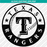 Texas Rangers SVG Bundle – MLB Baseball Logo Vector Cricut