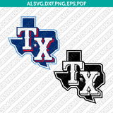 Texas Rangers Logo SVG Vector – Baseball Cut Files for Cricut & Silhouette