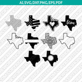 Texas State Bundle SVG Cricut Cut File Silhouette Cameo Clipart Png Eps Dxf Vector