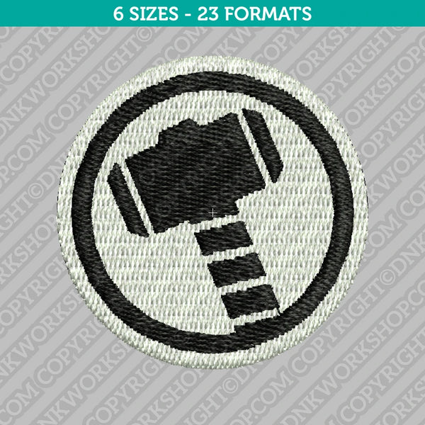 Thor Symbol Embroidery Design - 6 Sizes - INSTANT DOWNLOAD
