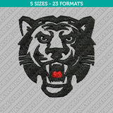 Tiger Head Embroidery Design - 5 Sizes - INSTANT DOWNLOAD