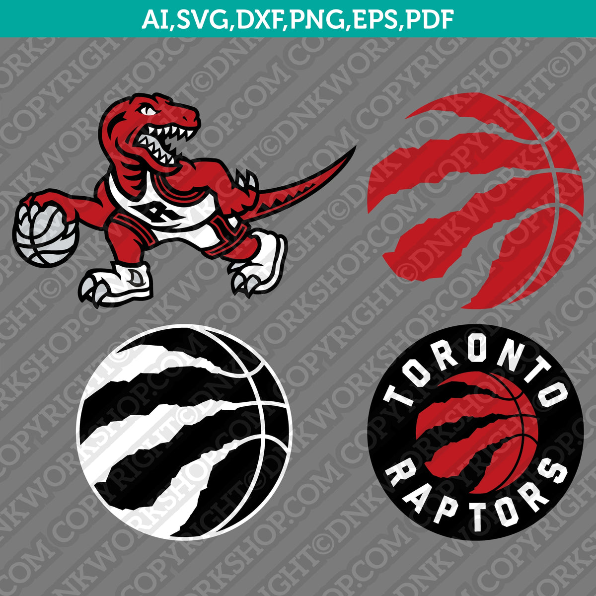 Toronto Raptors Silhouette Toronto Raptors Logo SVG Bundle | NBA Vector Files for Cricut – DNKWorkshop