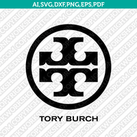Tory Burch Logo SVG Cut File Cricut Clipart Dxf Eps Png Silhouette Cameo