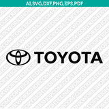 Toyota Logo SVG Silhouette Cameo Cricut Cut File Vector Png Eps Dxf