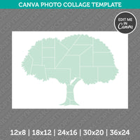 Tree Photo Collage Template Canva PDF
