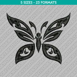 Tribal Butterfly Machine Embroidery Design - 5 Sizes - INSTANT DOWNLOAD