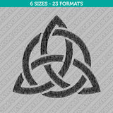 Triquetra Trinity Embroidery Design - 6 Sizes - INSTANT DOWNLOAD