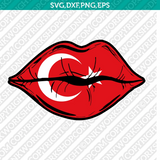 Turkey Flag SVG Cut File Cricut Silhouette Cameo Clipart Png Eps Dxf