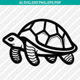 Turtle SVG Mascot Cut File Cricut Clipart Silhouette Png
