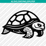 Turtle SVG Mascot Cut File Cricut Clipart Silhouette Png