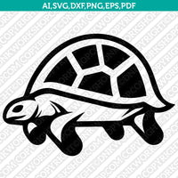 Turtle SVG Mascot Cut File Cricut Clipart Silhouette Png