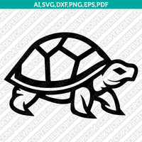 Turtle SVG Mascot Cut File Cricut Clipart Silhouette Png