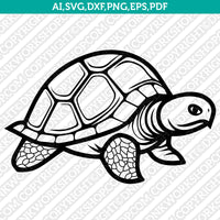 Turtle SVG Mascot Cut File Cricut Clipart Silhouette Png