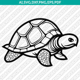 Turtle SVG Mascot Cut File Cricut Clipart Silhouette Png
