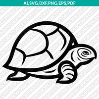 Turtle SVG Mascot Cut File Cricut Clipart Silhouette Png