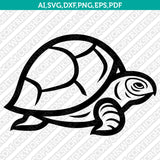 Turtle SVG Mascot Cut File Cricut Clipart Silhouette Png