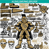UCF Knight Logo SVG Bundle | NCAA College Vector Cricut