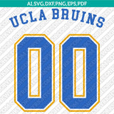 UCLA Bruins Logo SVG Bundle | NCAA College Vector Cricut