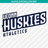  UConn Huskies Logo SVG Bundle | NCAA College Vector Cricut