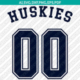  UConn Huskies Logo SVG Bundle | NCAA College Vector Cricut