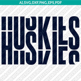  UConn Huskies Logo SVG Bundle | NCAA College Vector Cricut