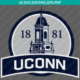  UConn Huskies Logo SVG Bundle | NCAA College Vector Cricut