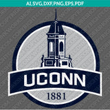  UConn Huskies Logo SVG Bundle | NCAA College Vector Cricut