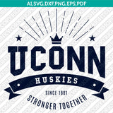  UConn Huskies Logo SVG Bundle | NCAA College Vector Cricut