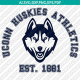  UConn Huskies Logo SVG Bundle | NCAA College Vector Cricut