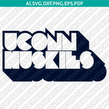  UConn Huskies Logo SVG Bundle | NCAA College Vector Cricut