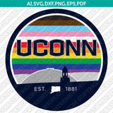  UConn Huskies Logo SVG Bundle | NCAA College Vector Cricut