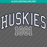  UConn Huskies Logo SVG Bundle | NCAA College Vector Cricut