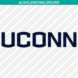  UConn Huskies Logo SVG Bundle | NCAA College Vector Cricut
