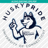  UConn Huskies Logo SVG Bundle | NCAA College Vector Cricut
