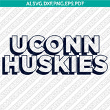  UConn Huskies Logo SVG Bundle | NCAA College Vector Cricut