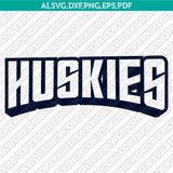  UConn Huskies Logo SVG Bundle | NCAA College Vector Cricut