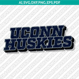  UConn Huskies Logo SVG Bundle | NCAA College Vector Cricut